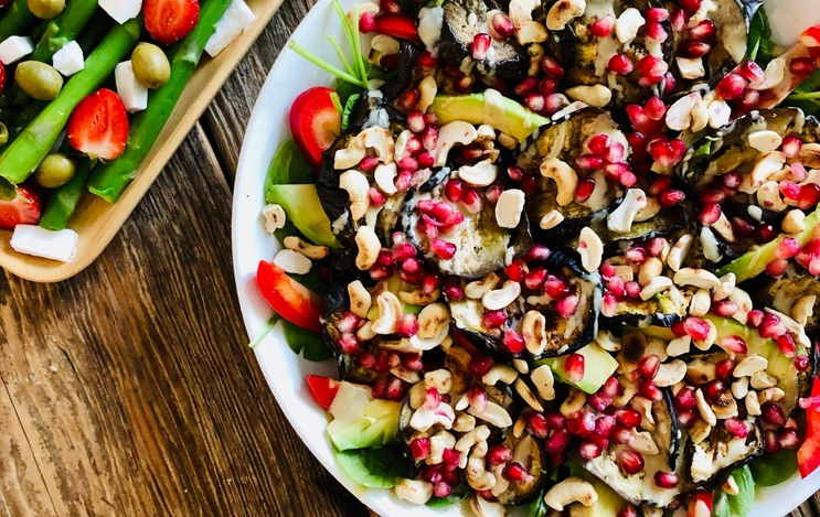 Aubergine and Tahini Salad with Willys ACV