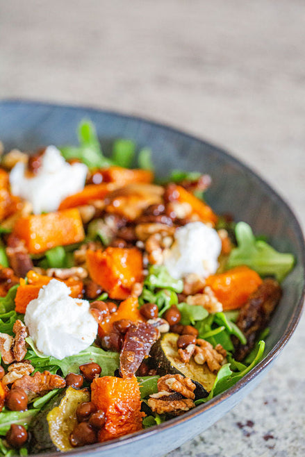 Butternut Squash & Black Chickpea Salad