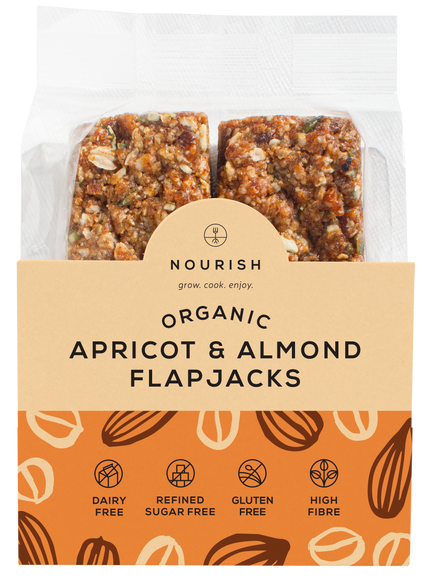 Organic Almond and Apricot Flapjacks