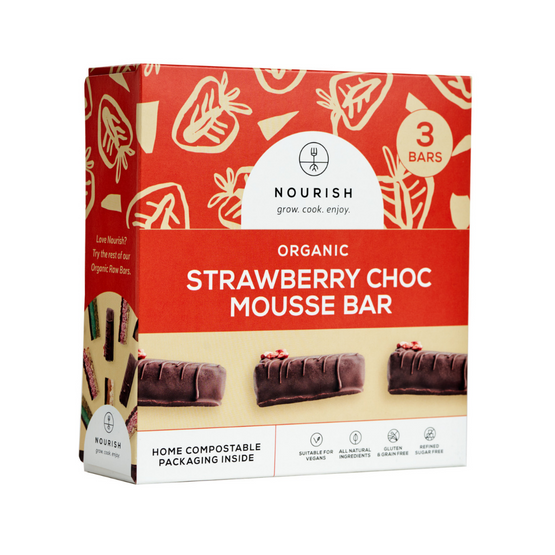 Strawberry & Choc Mousse Bars x 3 pack
